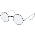 thumbnail image 2 of Agstum Retro Round Silver Wire Rim Eyeglasses Optical Glasses Frame without Nose Pads, 2 of 5