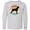 AC-Heather Grey, variant on Inktastic Boxer Dog Vintage Silhouette Long Sleeve Youth T-Shirt