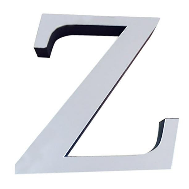 Fiudx Adhesivo de Pared Acrílico con Espejo, Diseño Del Alfabeto de 26 Letras, Decoración para El Hogar y La Oficina, Arte de Pared Extraíble, Fácil de Aplicar, Decoración para Sala de Estar y Dormit