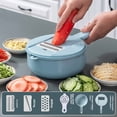 thumbnail image 1 of 6-Piece Home Kitchen Multi-Functional Vegetable Cutter: Efficient Potato Slicer, Shredder & Stripper for Salad and Stir-Fry Prep – Compact, Space-Saving Design with Versatile Slicing Capabilities,, 1 of 6
