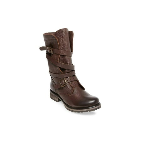 Steve Madden Womens Banddit Leather Round Toe Ankle Walmart