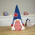 thumbnail image 2 of Northlight Americana Girl Gnome with Braids - 10.5" - Red and Blue, 2 of 5