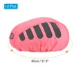 thumbnail image 2 of Uxcell Cycling Bicycle Helmet Cover Motorcycle Helmet Rain Covers Ride Gear Helmet Cover Pink 2 Pack, 2 of 6
