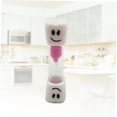 thumbnail image 6 of Desktop Ornament Sandglass with Double Eye Cartoon Face Design—Child Friendly Drop Ornament and for Desk, 3.54×0.9 inch, Pink, 6 of 6