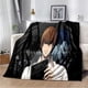 thumbnail image 1 of Death Note-Manta de franela con dibujos animados para niños, ropa de cama de viaje, sofá, cama, regalos de cumpleaños, 1 of 4