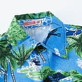 thumbnail image 5 of kaprioy Toddler Baby Boy Summer Outfits Little Kids Hawaiian Clothes Short Sets Sunset Palm Leave Top Shirt T-shirt Tops Shorts 2PCS Clothes Set, 5 of 7