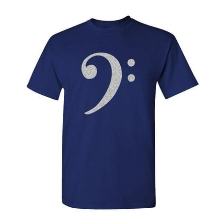- BASS CLEF - treble music hip hop rap - Mens Cotton T-Shirt