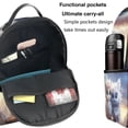 thumbnail image 5 of Lsque Cute Animal Couple Pattern Backpack – School Travel Canvas Daypack with Ergonomic Padded Straps, Multiple Compartments & Leather Handle, 5 of 5