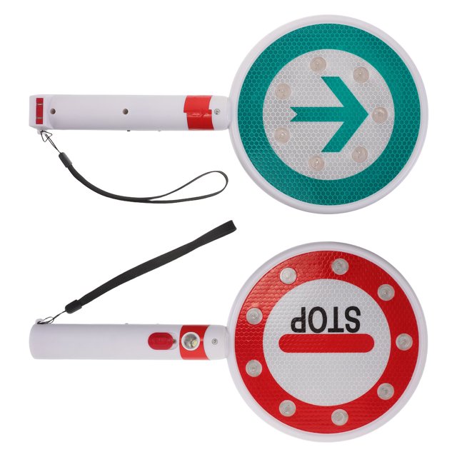 Luxshiny Señal LED De Parada Y Lentitud Doble Cara Con Carga Inalámbrica Para Control Vial