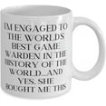 thumbnail image 2 of Motivational Fiance, I'm Engaged to the World's Best Game Warden in the History of, Nice Valentine's Day 11oz 15oz Mug For, 2 of 2