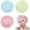 Multicolor, variant on Kokovifyves Reusable Shower Cap 3-Piece Shower Cap Shower Cap Elastic Shower Cap