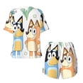 thumbnail image 5 of Lsque Bluey Women's Short-Sleeved Pajama Set - 2 Piece Soft and Lightweight Sleepwear Set-Small, 5 of 9