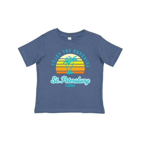 

Inktastic Summer Enjoy the Sunshine St. Petersburg Florida in Blue Gift Baby Boy or Baby Girl T-Shirt