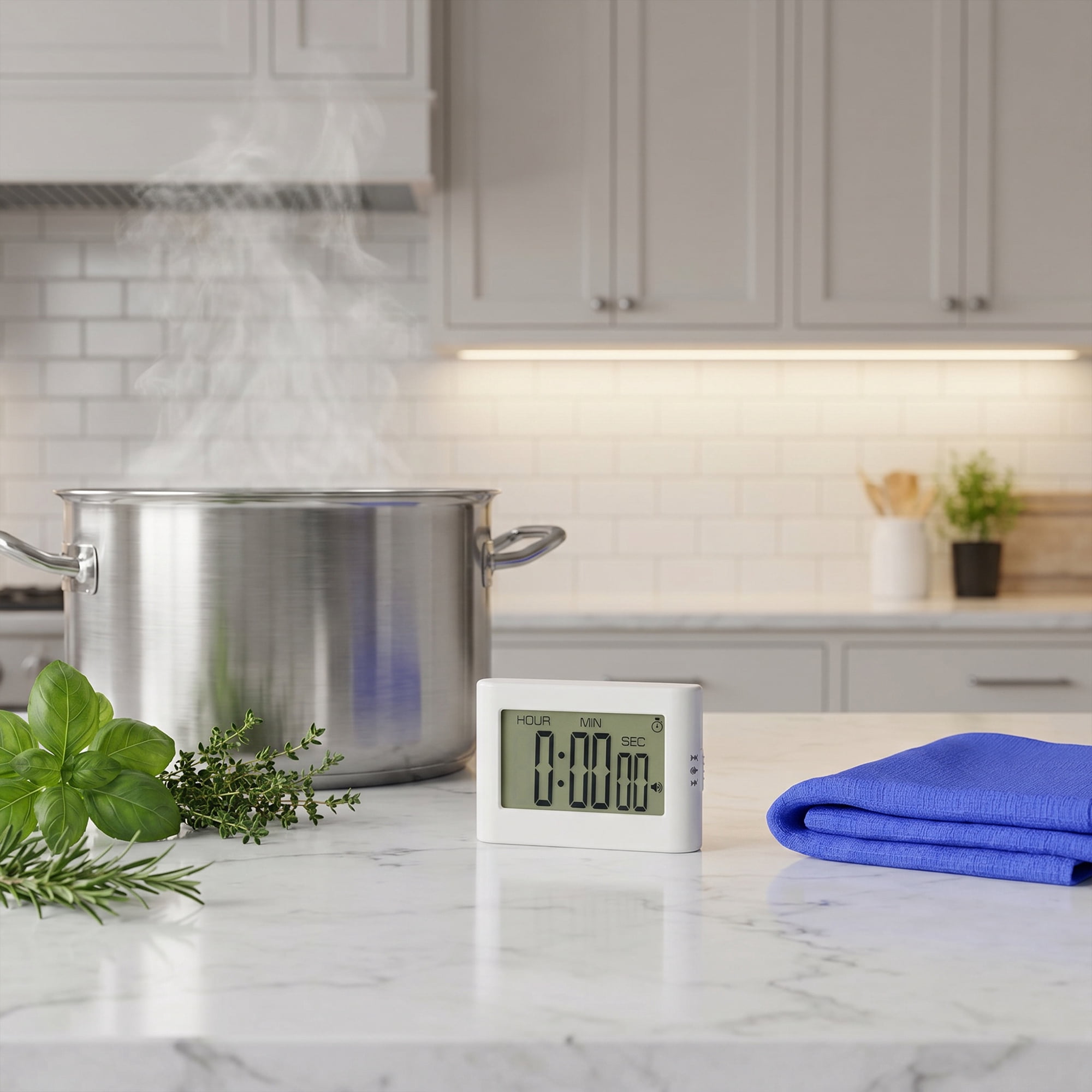 Unique Bargains Kitchen Timer with Loud Alarm and Magnetic Backing for Cooking Gray