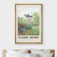 thumbnail image 3 of IDEA4WALL Framed Canvas Print The Artist's Garden in Argenteuil by Claude Monet Historic Cultural Illustrations Fine Art Vintage Country Poster for Living Room, Bedroom, Office - Natural 24"x36", 3 of 5