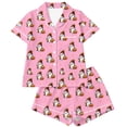 thumbnail image 6 of RMGVDSD Pajama Sets for Women 2 Piece Halloween Ghost Pumpkin Print Pajamas Short Sleeve Top and Shorts Cozy Loungewear Outfit for Holiday Party, 6 of 6