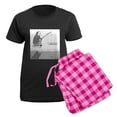 thumbnail image 5 of CafePress - Ice Fishing Women's Dark Pajamas - Women's Short Sleeve Print T-Shirt and Pants Dark Cotton Pajama Set, 5 of 7
