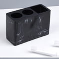 thumbnail image 2 of Soporte para cepillo de dientes Asiento de lavado Organizador de tocador Almacenamiento de propósito 5 2 Acentos 7 Centro negro, 2 of 7