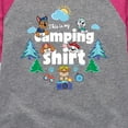 thumbnail image 3 of Paw Patrol - This Is My Camping Shirt - Toddler And Youth Girls Raglan Graphic T-Shirt, 3 of 6