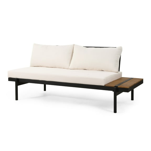 Modern 2-Seater Right Arm Sectional Sofa with Linen Upholstery - Compact Living Room Furniture for Small Spaces
