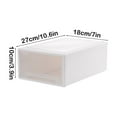 thumbnail image 3 of Hovmgk Desktop Storage Drawer Organizer, Clear Plastic Storage Box, Multi-Purpose Drawer for Office and Stationery, Stackable Storage Cabinet for Lingerie, Cosmetics, and Small Items, 3 of 6