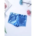 thumbnail image 7 of YiZYiF Girls Sequins Two Piece Ballet Dance Outfit Tank Crop Top with Shorts Dancewear Blue 14, 7 of 7