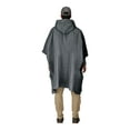 thumbnail image 3 of Frogg Toggs Ultra-Lite2 Rain Poncho for Adults, Packable Emergency Poncho, Carbon Black, One-Size, 3 of 4
