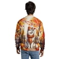 thumbnail image 5 of Happy Thanksgiving Siberian Husky Give Thanks Fall Beanie Scarf Welcome All Over Print 3D Sweatshirt Unisex Merch Husky Dog Lover Gifts - 00020, 5 of 6