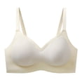 thumbnail image 3 of Womens Wireless Bras Seamless Stretch Comfort Bra Deep V Casual Everyday T Shirt Bra, 3 of 4