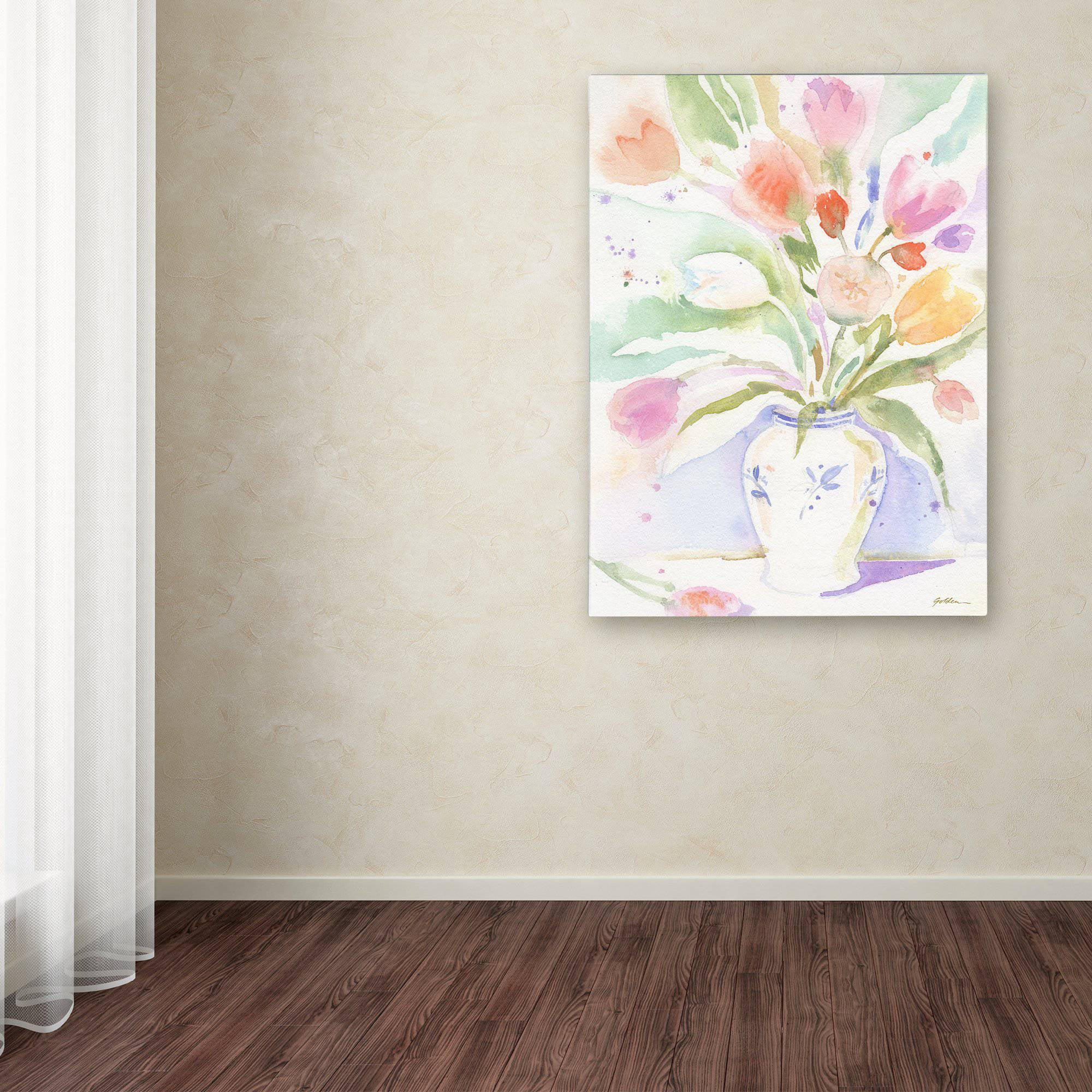 "The Vase of Tulips" Canvas Art by Sheila Golden
