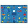 thumbnail image 2 of Carpets for Kids 72.93 Alphabet Seating Kid$ Value Plus Rug - 6' x 9', 2 of 2