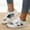 White, variant on Leopard Print Walking Shoes for Women - Built-In foot arch pad Sneakers for Comfort & Fashion