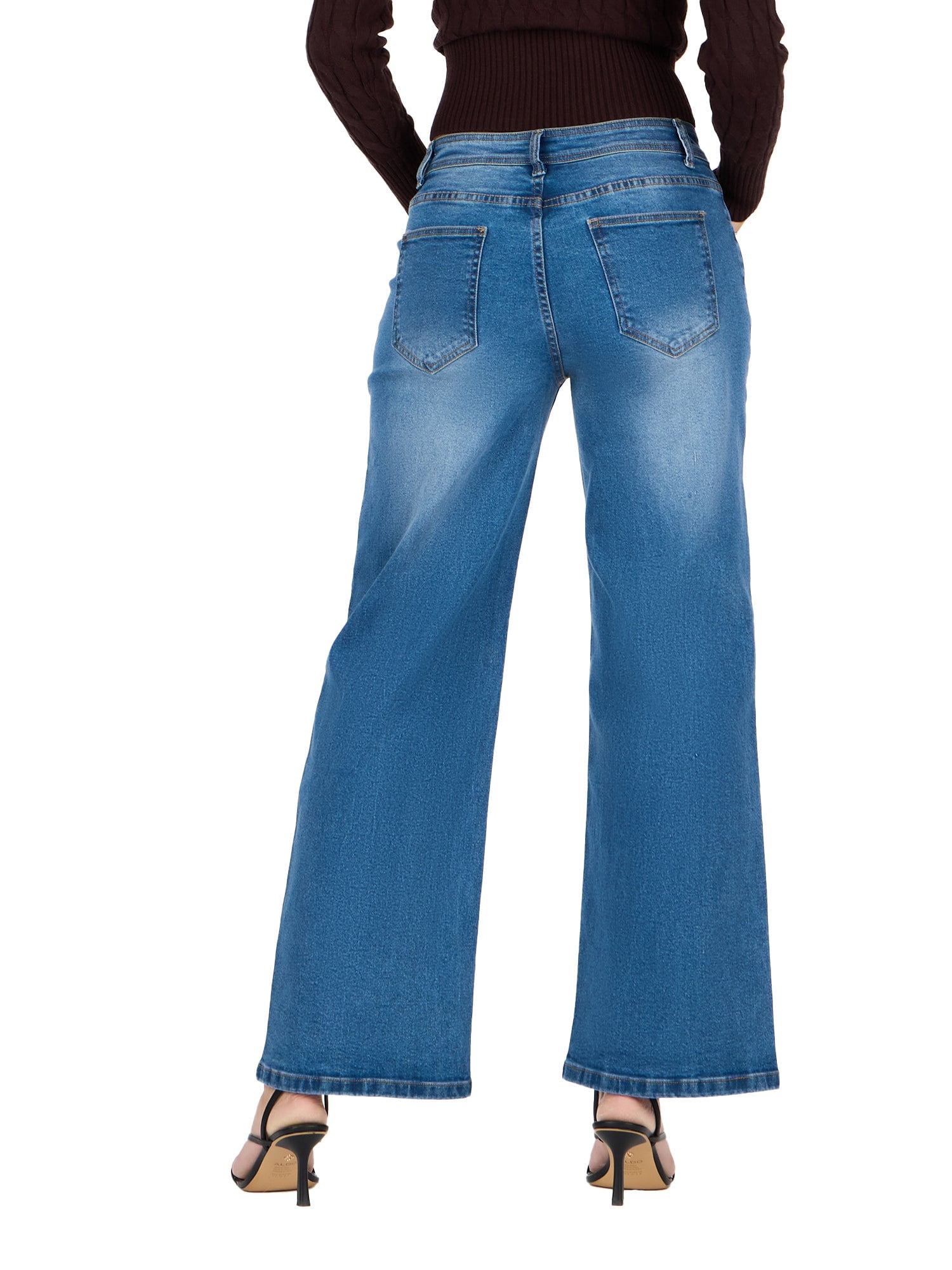 Forever 21 Women's Low Rise Baggy Stretch Denim Jeans, Sizes 0-14