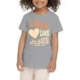 thumbnail image 1 of PMVFHDE Hauts d'Été pour Filles, T-Shirt Graphique pour Filles, T-Shirts Graphiques pour Filles, T-Shirt à Manches Courtes Col Rond, Vêtements Tendance d'Été Gris, 5-6 Ans, 1 of 3
