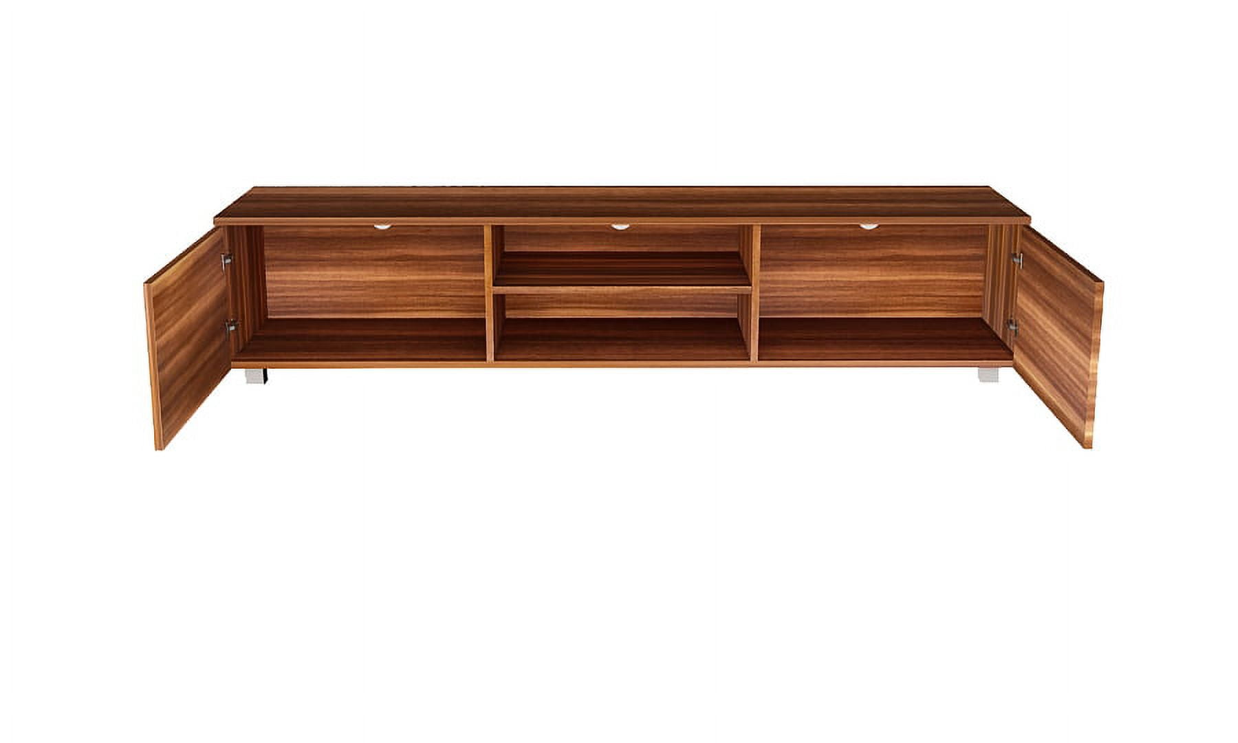 Dropship Walnut TV Stand For 70 Inch TV Stands; Media Console