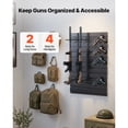 thumbnail image 2 of KFFKFF Gun Rack, Wall Mount, Tactical Rifle Shotgun Handgun Storage, Heavy-Duty PVC Panels & Steel Wall Racks, Securely Holds up to 2 Rifles & 4 Pistols, 2 of 9