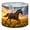 Color 1, variant on Linen Drum Lampshades Brown Horse Head Portrait Floral Rose Wreath Watercolor 13"x13"x10" Light Shade for Table Lamps Floor Lamp Shades Lampshade Replacement Assembly Required