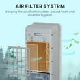 thumbnail image 6 of HOMCOM 3-In-1 Mobile Evaporative Air Cooler with Remote Oscillating Gray, 6 of 9