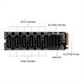 thumbnail image 4 of Tarjeta Adaptadora M.2 A SATA3.0, PCB 6Gbps de Alta Velocidad ASM1166 M.2 PCIE A Tarjeta de Expansión Compatible con 6 Dispositivos, 4 of 9