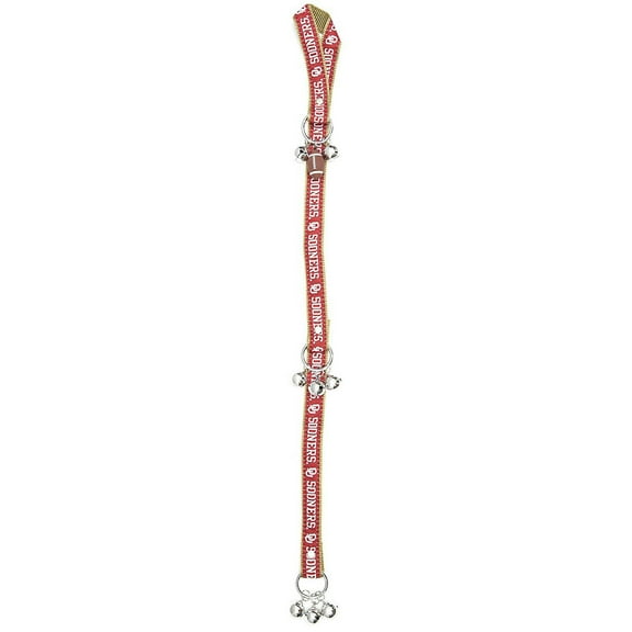 Pets First NCAA Oklahoma Sooners Door Training Bells for Pets, 40  College teams Licensed Home Entry Décor