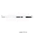 thumbnail image 2 of Cable Chicote Freno Trasero Compatible Con Volkswagen Cabrio 2.0L 1995 1996 Disco, 2 of 6