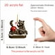 thumbnail image 3 of Ornamento Acrílico Raccoón Pendeente 2D, Acuario Christmas Ornament, Pared Christmas Décor, Colgante Navideño Acrílico, Para Salón, 8x6cm, Acrílico Transparente, Para Exterior, Colgante de Navidad,, 3 of 8