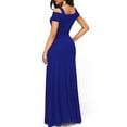 thumbnail image 5 of Plus Size Women Sexy Long Maxi Dress Cold Shoulder Evening Party Prom Ball Gown, 5 of 11
