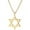 Gold, variant on Stainless Steel Star of David Pendant Necklace