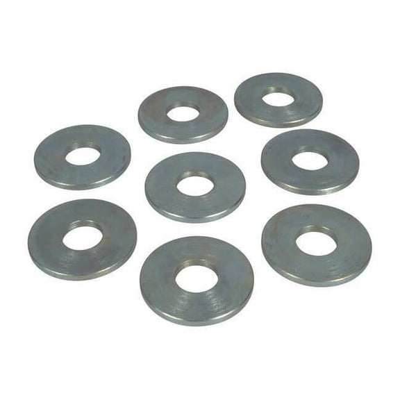 Dayton Flat Washer,1/2, Zinc Plated,PK8 PP60283G