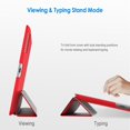 thumbnail image 3 of SuprJETech® Gold Slim-Fit Folio Smart Case Cover with Back Case for Apple the New iPad 4 & 3 (3rd and 4th Generation with Retina Display) / iPad 2 (Red), 3 of 7