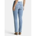 thumbnail image 3 of Time and Tru Women's Mid Rise Bootcut Jeans, Available in 30", 32", 34" Inseams, Sizes 0-20, 3 of 5