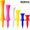 Mixed colors, variant on BESTSKY Plastic Golf Castle Tees Step Down Unbreakable Mixed Or Same Height Value 100 Count,2 3/4,2 1/4,2,1 3/4,1 1/2" Length Colorful for Practice