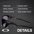 thumbnail image 2 of Oakley OO9431 Lateralis Rectangle Shaped Non-Polarized Sunglasses for Men - Includes Official Eyewear Kit - Matte Black Ink Frame with Prizm Grey Lens, 2 of 5