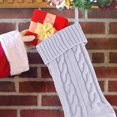 thumbnail image 2 of 11. Inch Christmas Stockings Cable Knit Stocking Large Size Christmas Decorations for Fireplace Xmas Tree Holiday Family Friends Gift Exchange Party, 2 of 3